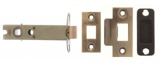 Atlantic - AL4AB Heavy Duty Bolt Through Tubular Mortice Latch 4" - Antique Brass