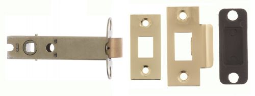 Click Here To Enlarge This Photo Of Atlantic - AL4BP Heavy Duty Bolt Through Tubular Mortice Latch 4" - Polished Brass