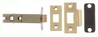 Atlantic - AL4BP Heavy Duty Bolt Through Tubular Mortice Latch 4" - Polished Brass