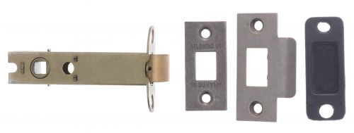Click Here To Enlarge This Photo Of Atlantic - AL4DS Heavy Duty Bolt Through Tubular Mortice Latch 4" - Distressed Silver