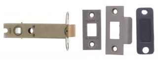 Atlantic - AL4DS Heavy Duty Bolt Through Tubular Mortice Latch 4" - Distressed Silver