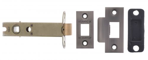 Click Here To Enlarge This Photo Of Atlantic - AL4MBN Heavy Duty Bolt Through Tubular Mortice Latch 4" - Matt Gun Metal