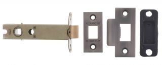 Atlantic - AL4MBN Heavy Duty Bolt Through Tubular Mortice Latch 4" - Matt Gun Metal