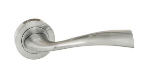 Atlantic - ECO30SC Eco 'Wave' Aluminium Lever on Round Rose - Satin Chrome