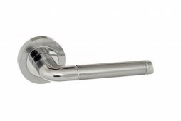 Atlantic - ECO40SCPC Eco 'Ocean' Aluminium Lever on Round Rose - Satin/Polished Chrome