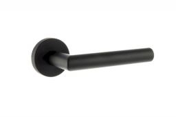 Atlantic - FMR236MB Forme 'Elle' Designer Lever on Minimal Round Rose - Matt Black