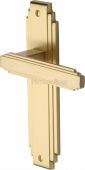 AST5910-SB Heritage Brass Door Handle Lever Latch Astoria Design Satin Brass Finish
