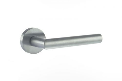 Click Here To Enlarge This Photo Of Atlantic - FMR236SC Forme 'Elle' Designer Lever on Minimal Round Rose - Satin Chrome