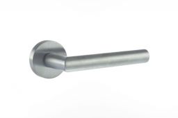 Atlantic - FMR236SC Forme 'Elle' Designer Lever on Minimal Round Rose - Satin Chrome