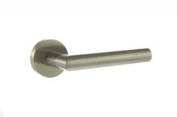 Atlantic - FMR236SN Forme 'Elle' Designer Lever on Minimal Round Rose - Satin Nickel