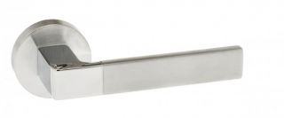 Atlantic - FMR255SCPC Forme 'Asti' Designer Lever on Minimal Round Rose - Satin/Polished Chrome