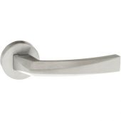 Atlantic - FMR268SC Forme 'Crystal' Designer Lever on Minimal Round Rose - Satin Chrome