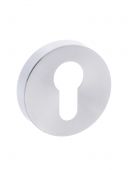 Atlantic - FMRESC Forme Euro Escutcheons on Minimal Round Rose - Satin Chrome