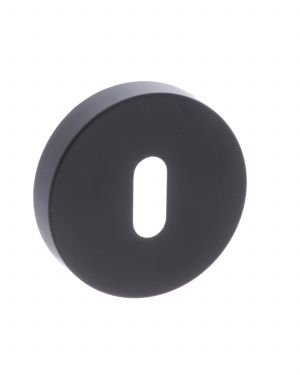 Click Here To Enlarge This Photo Of Atlantic - FMRKMB Forme Key Escutcheons on Minimal Round Rose - Matt Black