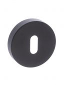 Atlantic - FMRKMB Forme Key Escutcheons on Minimal Round Rose - Matt Black