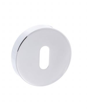 Click Here To Enlarge This Photo Of Atlantic - FMRKPC Forme Key Escutcheons on Minimal Round Rose - Polished Chrome