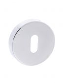 Atlantic - FMRKPC Forme Key Escutcheons on Minimal Round Rose - Polished Chrome