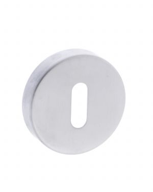 Click Here To Enlarge This Photo Of Atlantic - FMRKSC Forme Key Escutcheons on Minimal Round Rose - Satin Chrome