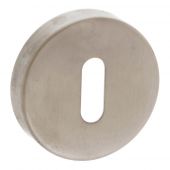 Atlantic - FMRKSN Forme Key Escutcheons on Minimal Round Rose - Satin Nickel