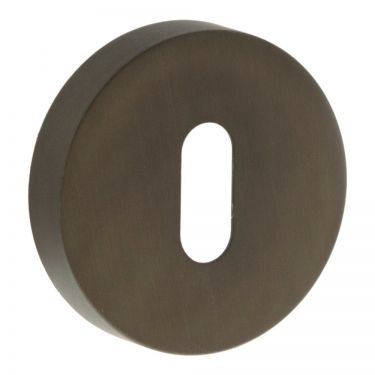 Click Here To Enlarge This Photo Of Atlantic - FMRKUDB Forme Key Escutcheons on Minimal Round Rose - Urban Dark Bronze