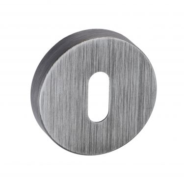 Click Here To Enlarge This Photo Of Atlantic - FMRKUG Forme Key Escutcheons on Minimal Round Rose - Urban Graphite