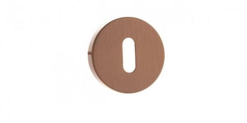 Click Here To Enlarge This Photo Of Atlantic - FMRKUSC Forme Key Escutcheons on Minimal Round Rose - Urban Satin Copper