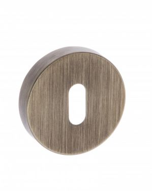 Click Here To Enlarge This Photo Of Atlantic - FMRKYB Forme Key Escutcheons on Minimal Round Rose - Yester Bronze