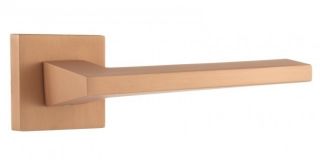 Atlantic - FMS136USC Forme 'Lorena' Designer Lever on Minimal Square Rose - Urban Satin Copper