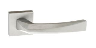 Atlantic - FMS268SC Forme 'Crystal' Designer Lever on Minimal Square Rose - Satin Chrome