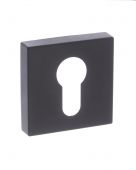 Atlantic - FMSEMB Forme Euro Escutcheons on Minimal Square Rose - Matt Black