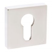 Atlantic - FMSEPN Forme Euro Escutcheons on Minimal Square Rose - Polished Nickel