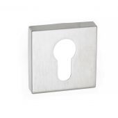 Atlantic - FMSESC Forme Euro Escutcheons on Minimal Square Rose - Satin Chrome