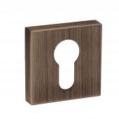 Atlantic - FMSEUB Forme Euro Escutcheons on Minimal Square Rose - Urban Bronze