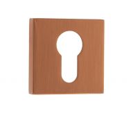 Atlantic - FMSEUSC Forme Euro Escutcheons on Minimal Square Rose - Urban Satin Copper