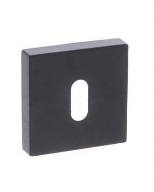Click Here To Enlarge This Photo Of Atlantic - FMSKMB Forme Key Escutcheons on Minimal Square Rose - Matt Black