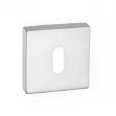 Atlantic - FMSKSC Forme Key Escutcheons on Minimal Square Rose - Satin Chrome