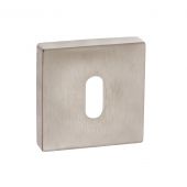 Atlantic - FMSKSN Forme Key Escutcheons on Minimal Square Rose - Satin Nickel