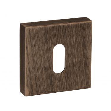 Click Here To Enlarge This Photo Of Atlantic - FMSKUB Forme Key Escutcheons on Minimal Square Rose - Urban Bronze