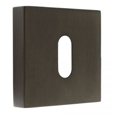 Click Here To Enlarge This Photo Of Atlantic - FMSKUDB Forme Key Escutcheons on Minimal Square Rose - Urban Dark Bronze