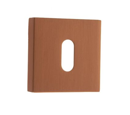 Click Here To Enlarge This Photo Of Atlantic - FMSKUSC Forme Key Escutcheons on Minimal Square Rose - Urban Satin Copper