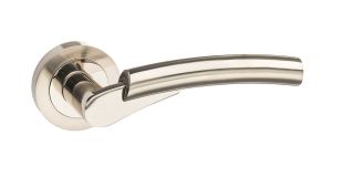 Atlantic - M53SNNP Mediterranean 'Messina' Lever on Round Rose - Satin/Polished Nickel