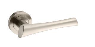 Atlantic - M60SN Mediterranean 'Corsica' Lever on Round Rose - Satin Nickel