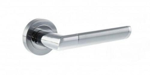 Click Here To Enlarge This Photo Of Atlantic - M90SCPC Mediterranean 'Santorini' Lever on Round Rose - Satin/Polished Chrome