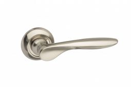Atlantic - MC25SN Mediterranean 'Malta' Lever on Round "C" Rose - Satin Nickel
