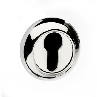 Click Here To Enlarge This Photo Of Atlantic - MCESCEPC Mediterranean Euro Escutcheons on Round "C" Rose - Polished Chrome