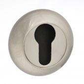 Atlantic - MCESCESN Mediterranean Euro Escutcheons on Round "C" Rose - Satin Nickel