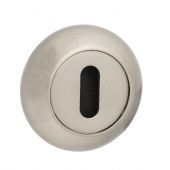 Atlantic - MCESCKSN Mediterranean Key Escutcheons on Round "C" Rose - Satin Nickel