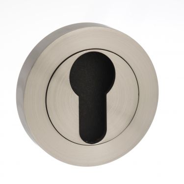 Click Here To Enlarge This Photo Of Atlantic - MESCESN Mediterranean Euro Escutcheons on Round Rose - Satin Nickel