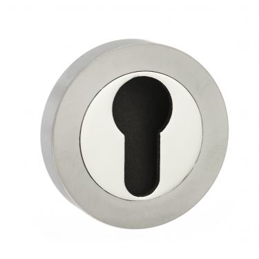 Click Here To Enlarge This Photo Of Atlantic - MESCESNNP Mediterranean Euro Escutcheons on Round Rose - Satin/Polished Nickel