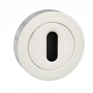 Click Here To Enlarge This Photo Of Atlantic - MESCKCP Mediterranean Key Escutcheons on Round Rose - Polished Chrome